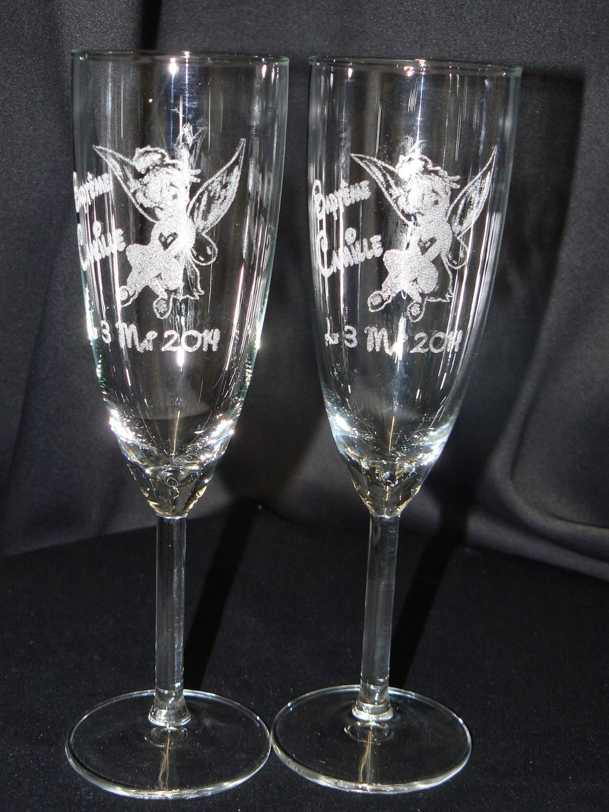 GRAVURE SUR VERRE,1.48€ Verre gravé,flute gravée,mariage,bapteme,cadeau