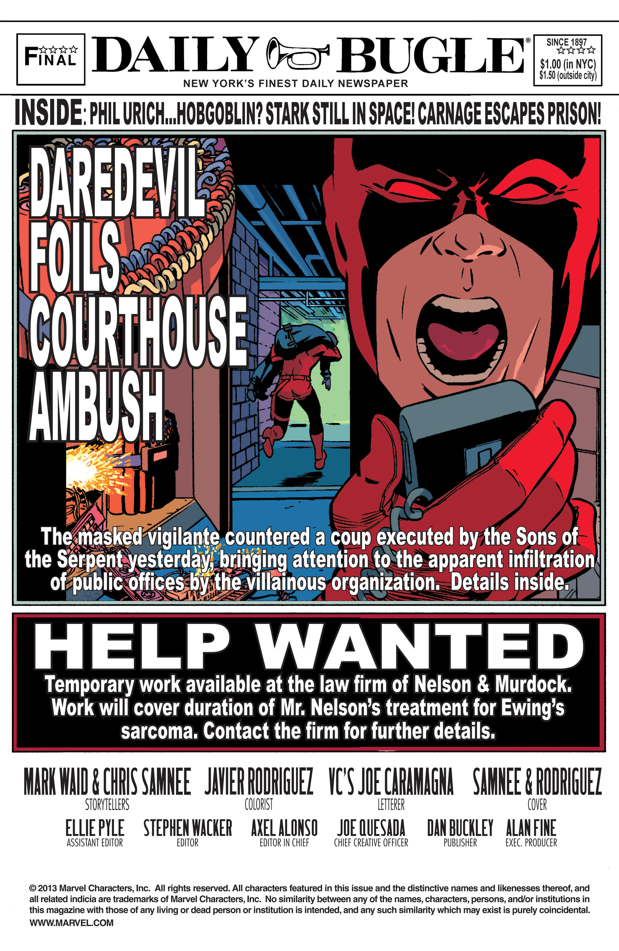 Read online Daredevil (2011) comic -  Issue #30 - 2