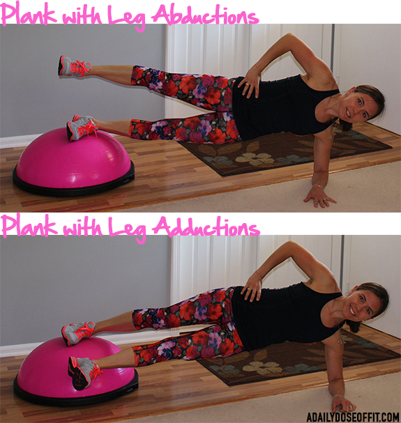 BOSU exercise, BOSU workout, BOSU Strong, Obliques, hips, sweat pink, fitfluential