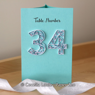 Quilling Number E-book Table Number