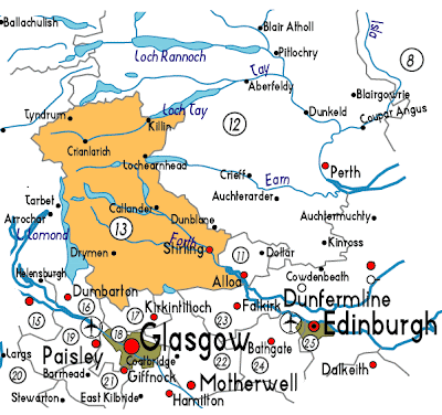 Map of Stirling Province Area
