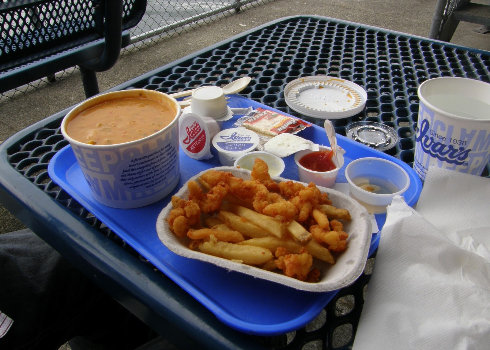 From Sunday to Saturday Ivar's Smoked Salmon Chowder