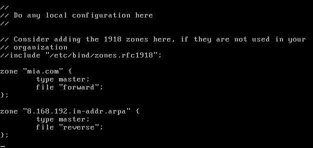 Including etc. Including etc. Conf. Bind zone example. Local.