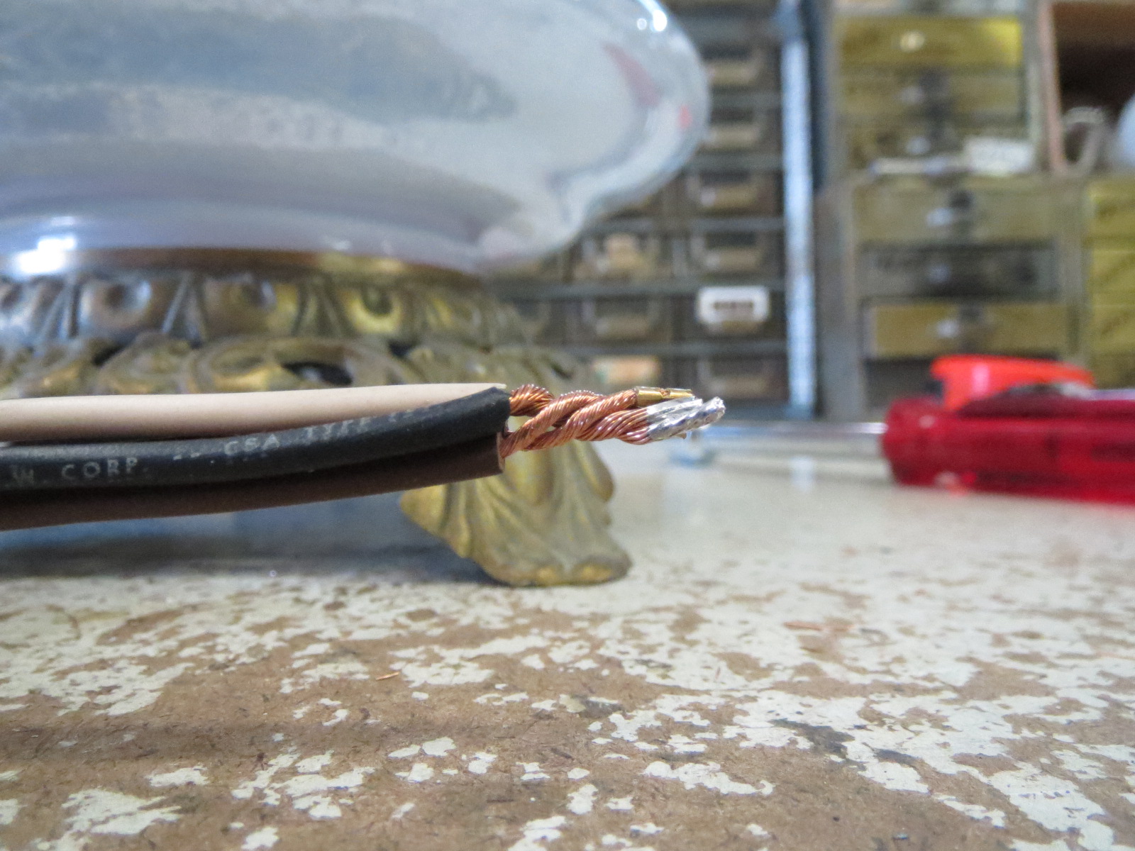 Lamp Parts and Repair Lamp Doctor Pinched Lamp Cord Replacement on