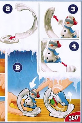 Kinder Maxi снеговики (игрушка на сноуборде)