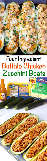 Buffalo Chicken Zucchini Boats Recipe