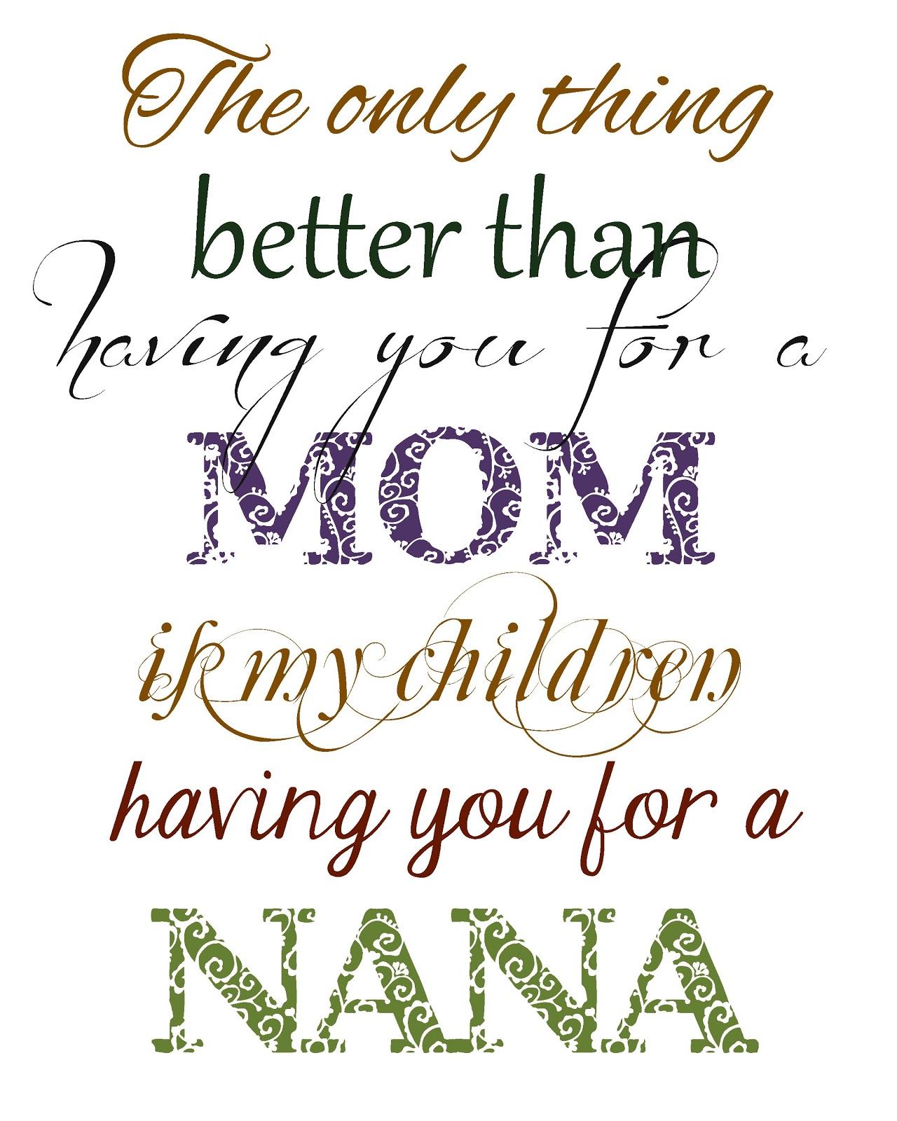 Quotes About Being A Nana QuotesGram â¤ I Love You