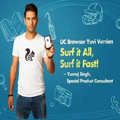 मोबाइल ब्राउजर के ब्रांड एम्बेसेडर बने युवराज सिंह | Yuvraj Singh