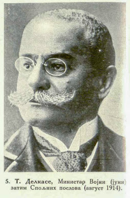 Delcasse, minister of war (in June), later minister of Foreign affairs (August 1914).