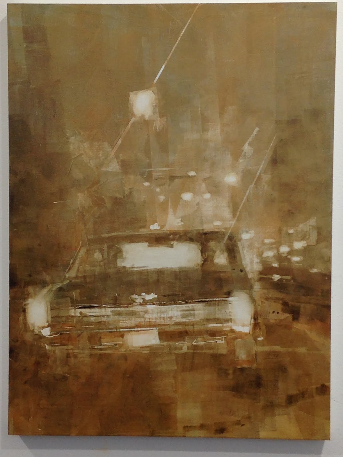 New Orleans oil painting Brayer painting with watersoluble oil paint