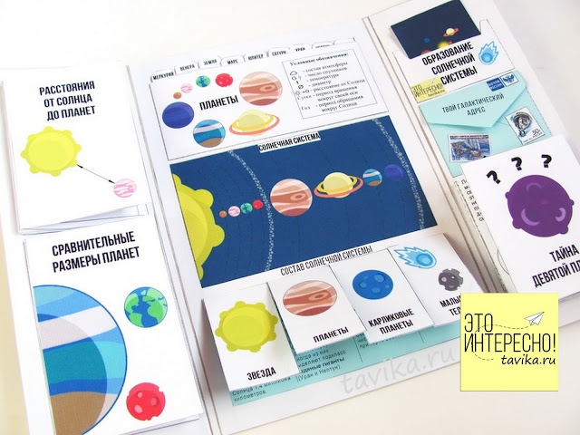 лэпбук про космос лэпбук про космос