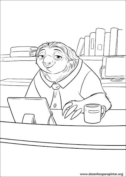 Coloring pages for kids free images: Zootopia free coloring pages free