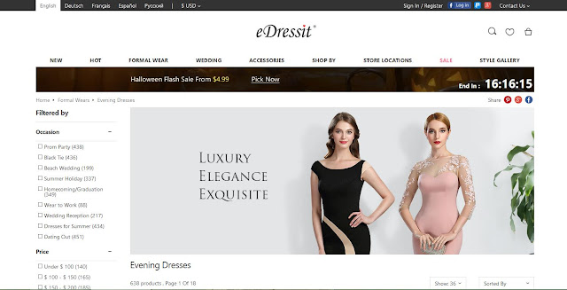 evening dresses