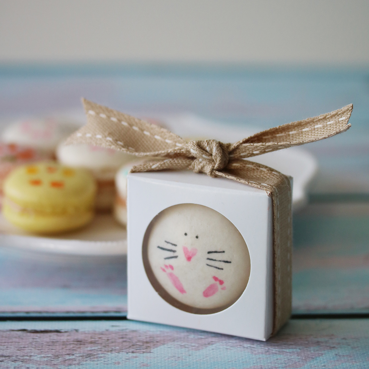 diy sweet ideas for entertaining and favors - painted macarons | Lorrie Everitt Studio