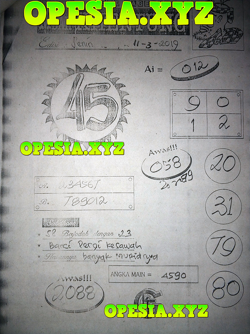 Syair Sgp Hari Ini Sabtu 6 April 2019 Okekode
