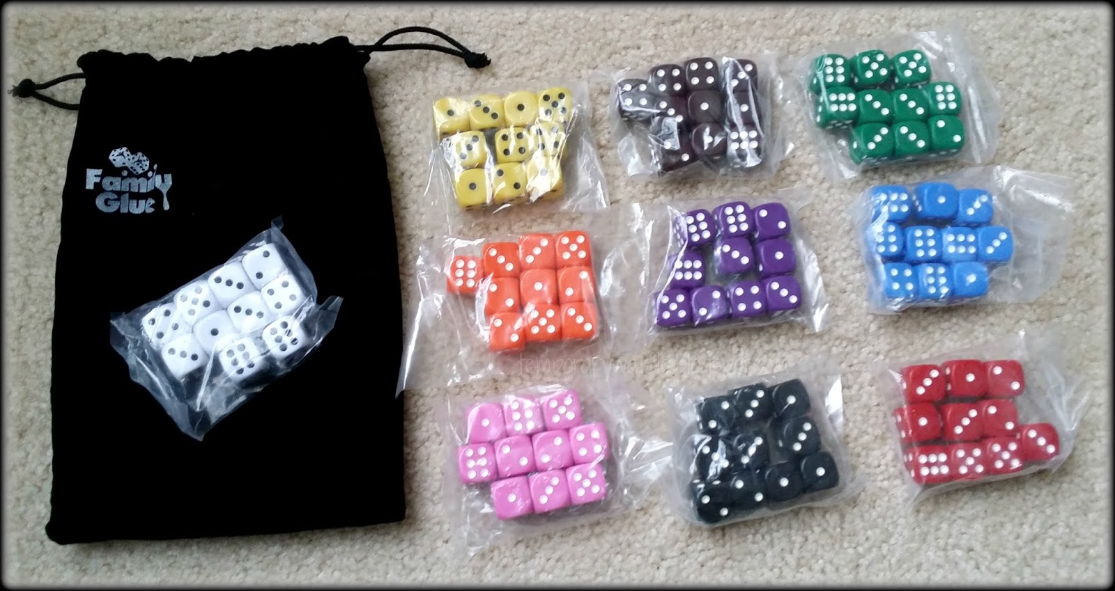 Temporary Waffle Fun With The 100 Dice Party Pack by Family Glue