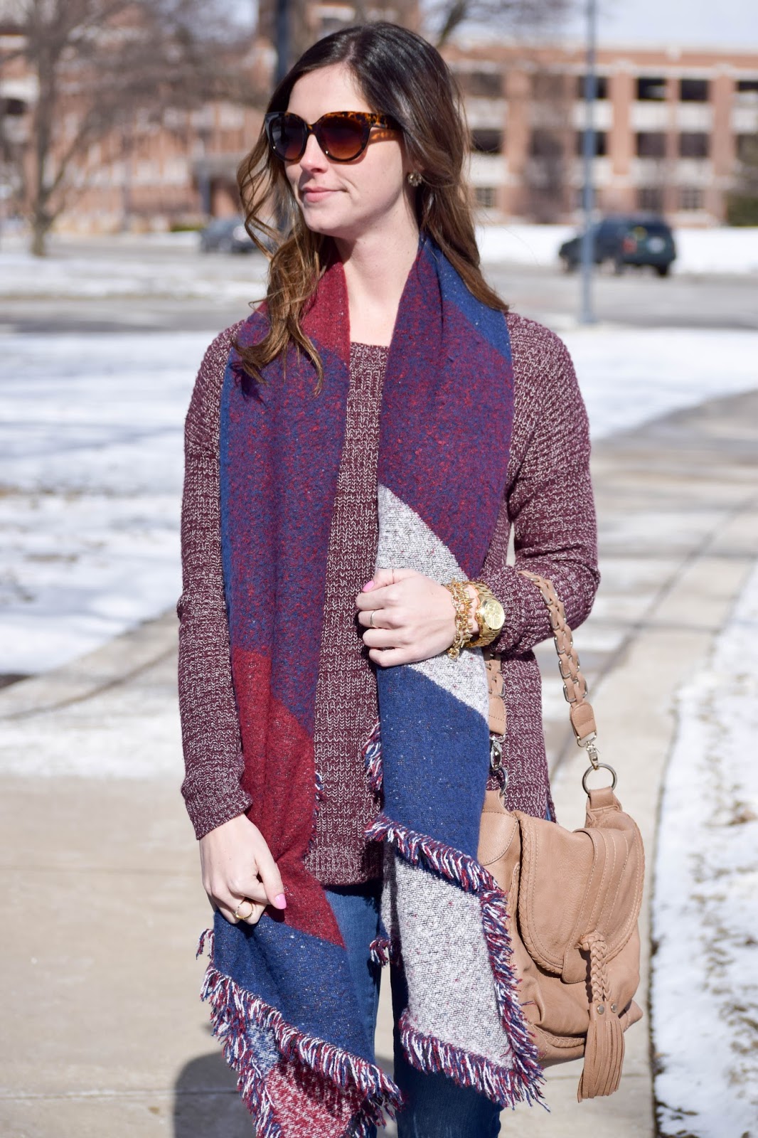 sweater and scarf outfits