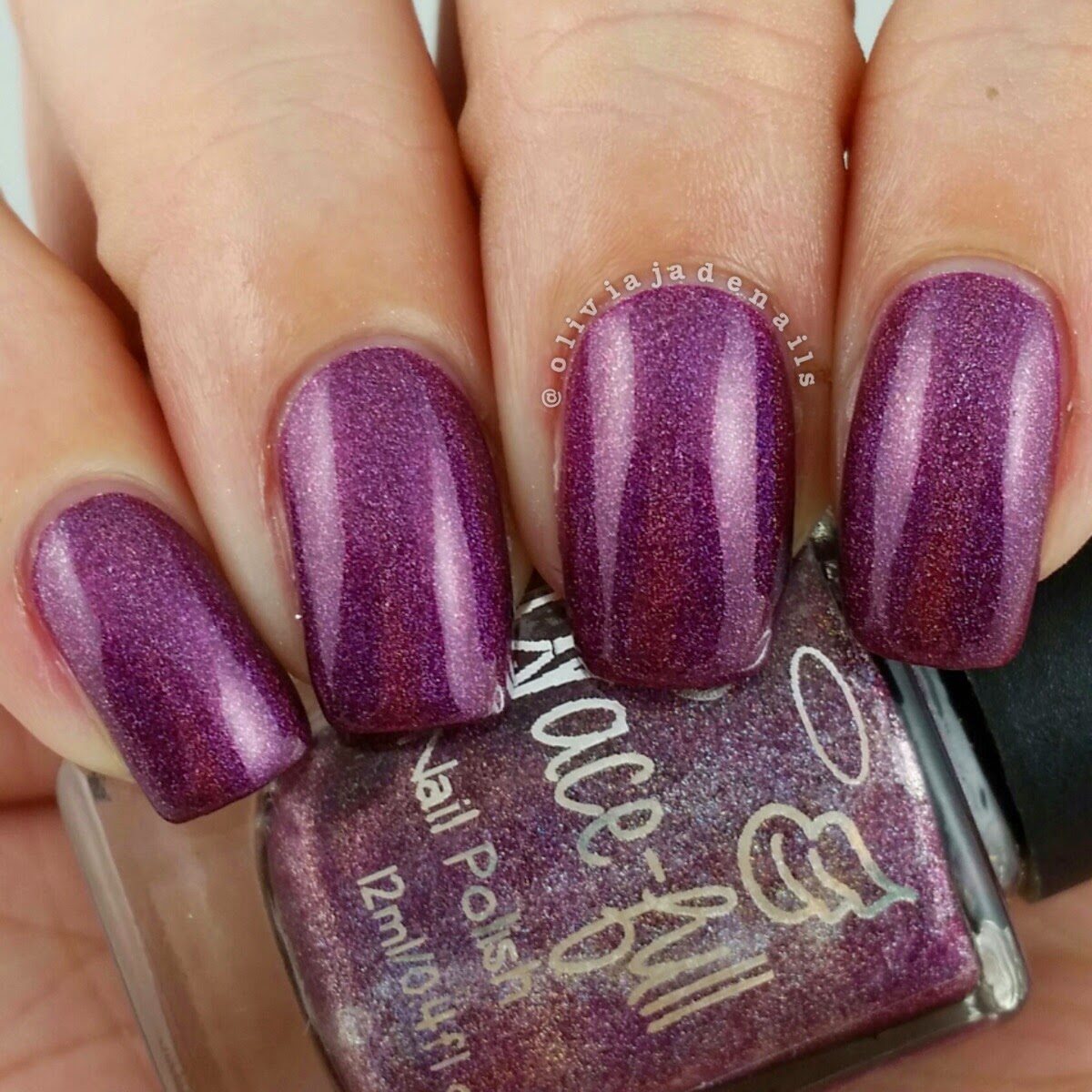 Grace-full Nail Polish The Vampire Countess swatched by Olivia Jade Nails