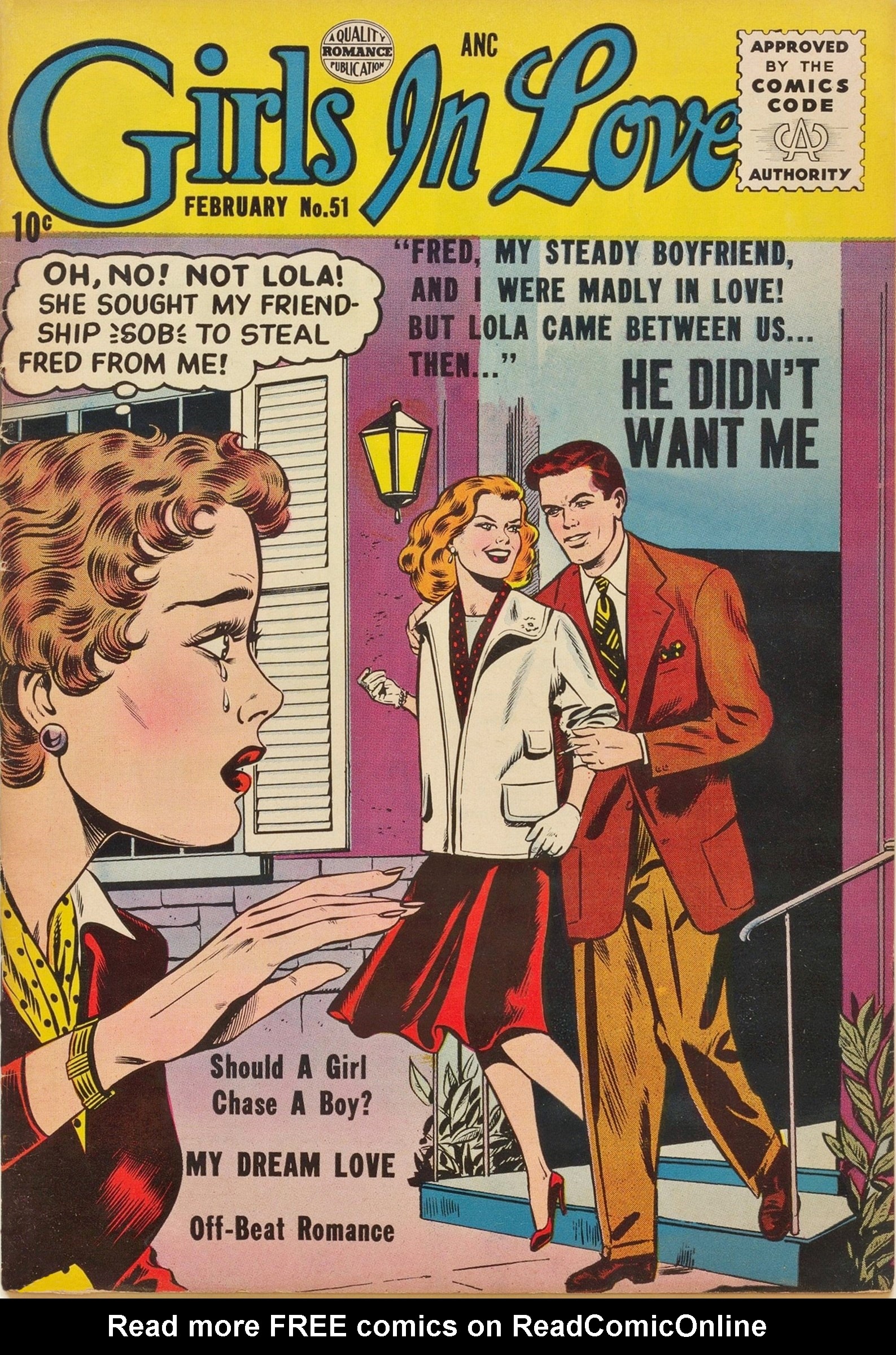 Read online Girls in Love (1955) comic -  Issue #51 - 1
