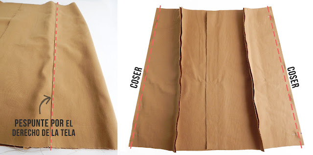 diy falda bonotes frontales