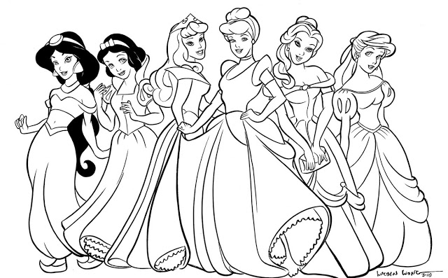 tranh tô màu công chúa Disney 10 tranh tô màu công chúa Disney 10