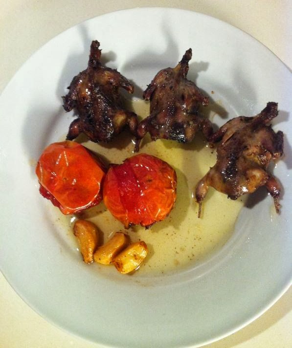 tordos, cazuela, ajos, tomate, receta, tords, caza, carne, fácil