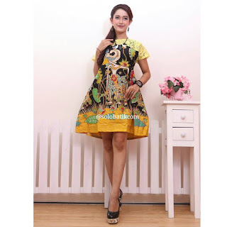 Contoh Baju Batik Wanita Modern Model Batik Terbaru 2018 Batik Pattern Motif Wayang Kuning