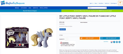 Screenshot of Derpy figure on HasbroToyShop.com