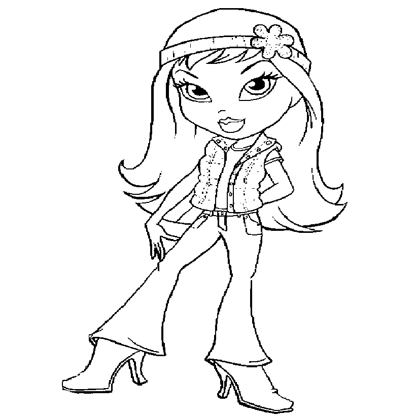 b bratz coloring pages - photo #48