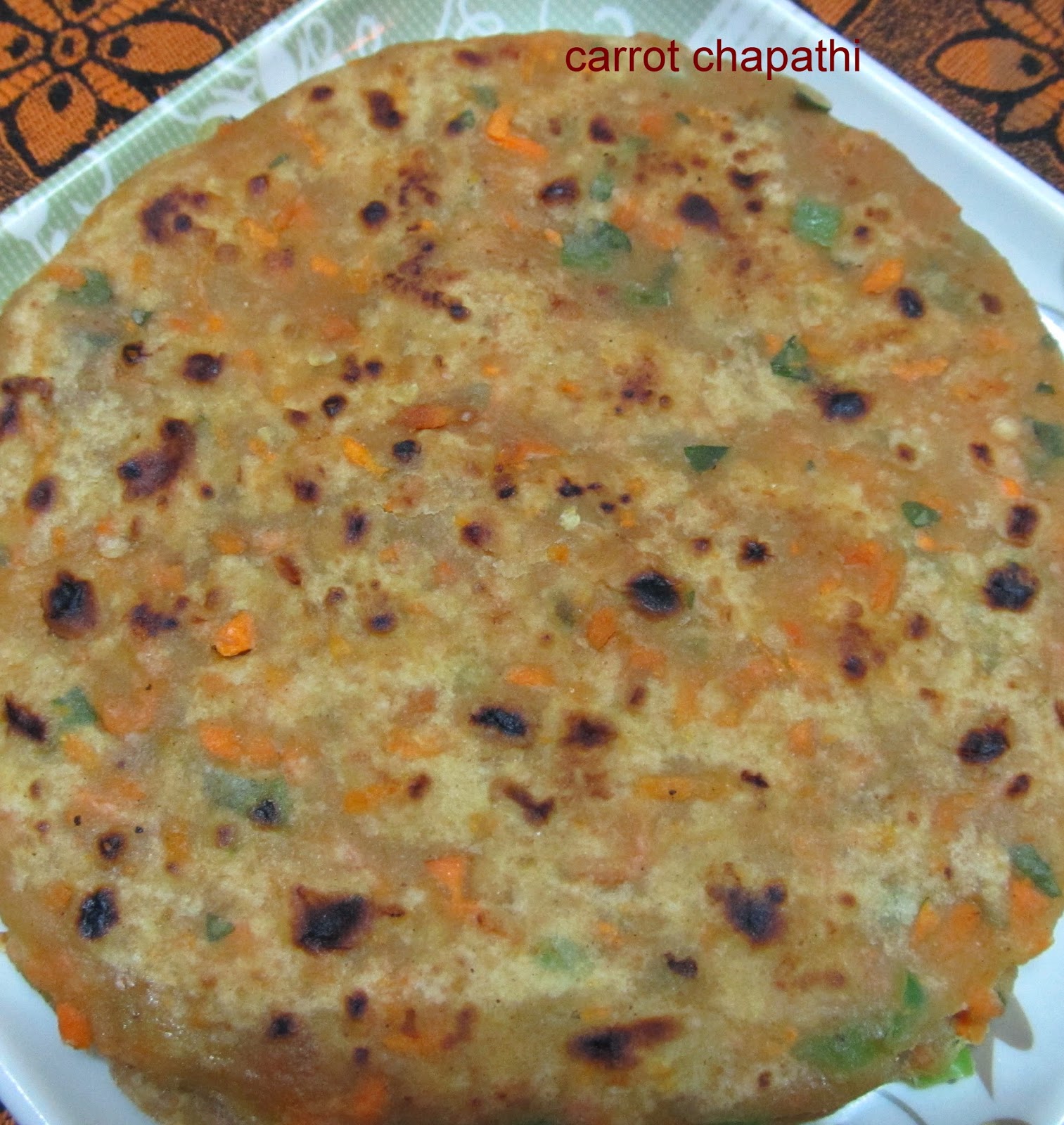 Sivani's Kitchen: Carrot Chapati