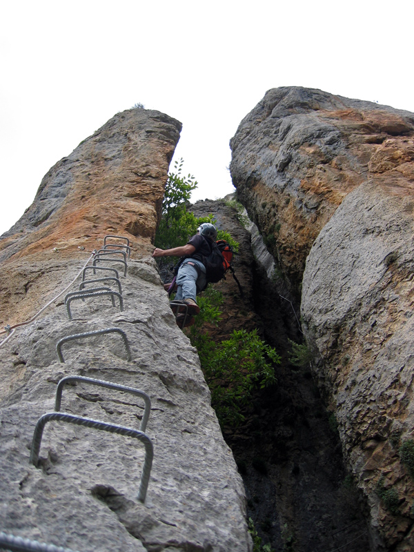 objetivo 6a Vía ferrata Foradada del Toscar