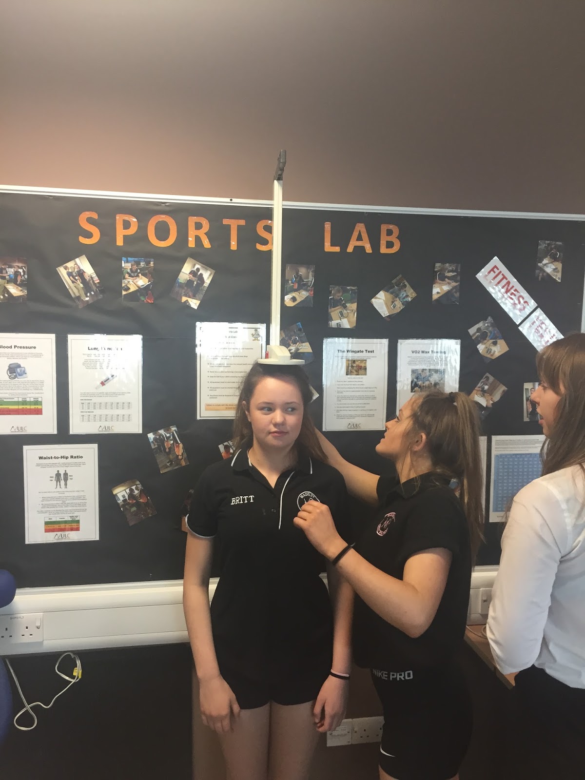NULC Schools Liaison Madeley High School test their fitness levels in