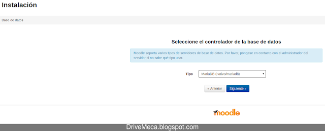 Drivemeca instalando Moodle en servidor Linux Centos