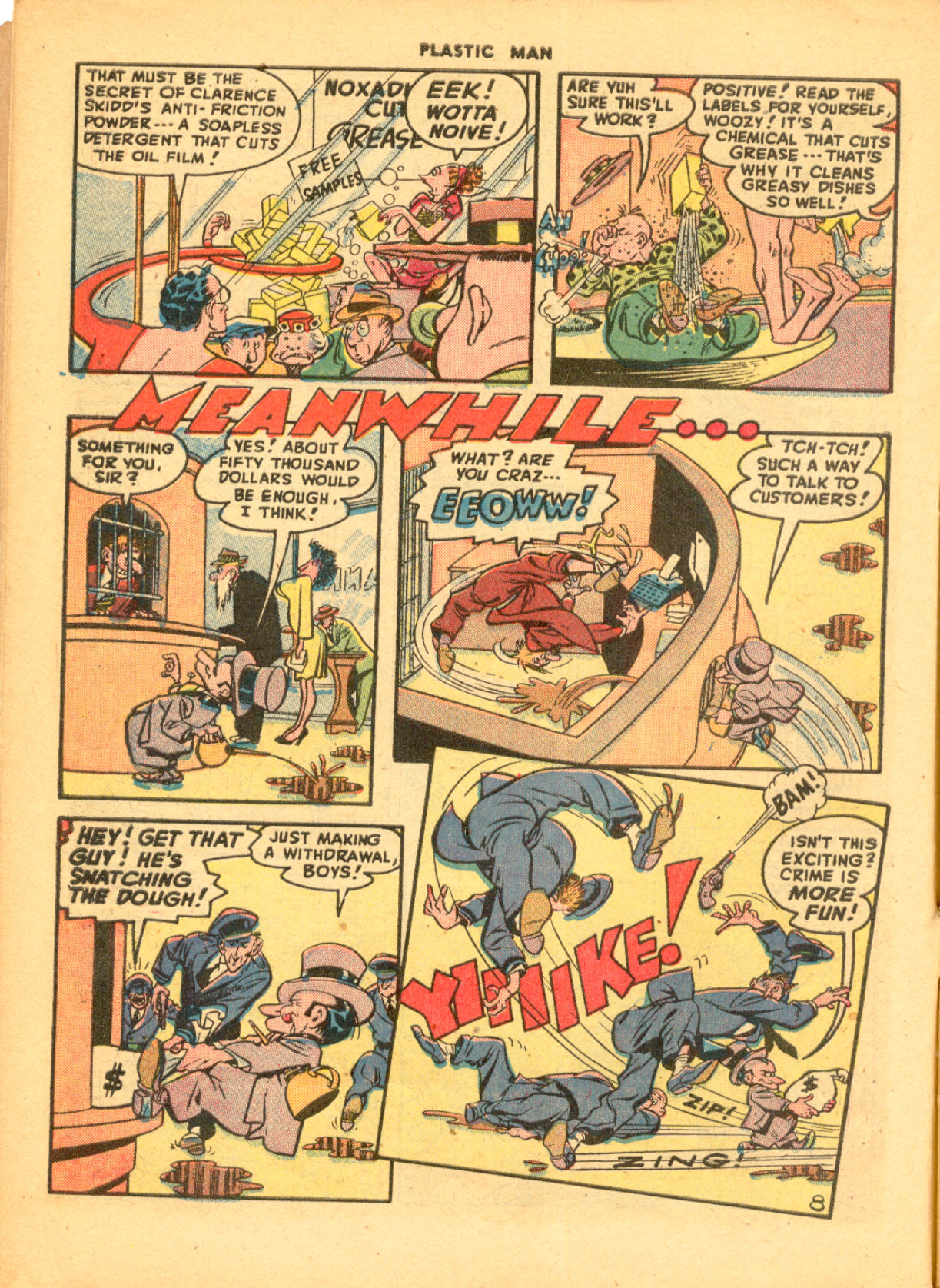 Read online Plastic Man (1943) comic -  Issue #9 - 10