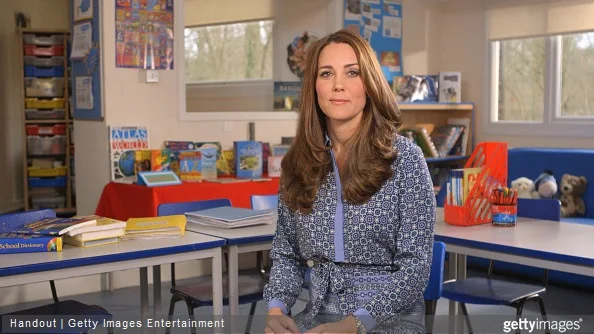 The Duchess of Cambridge records video message in support for Place2Be