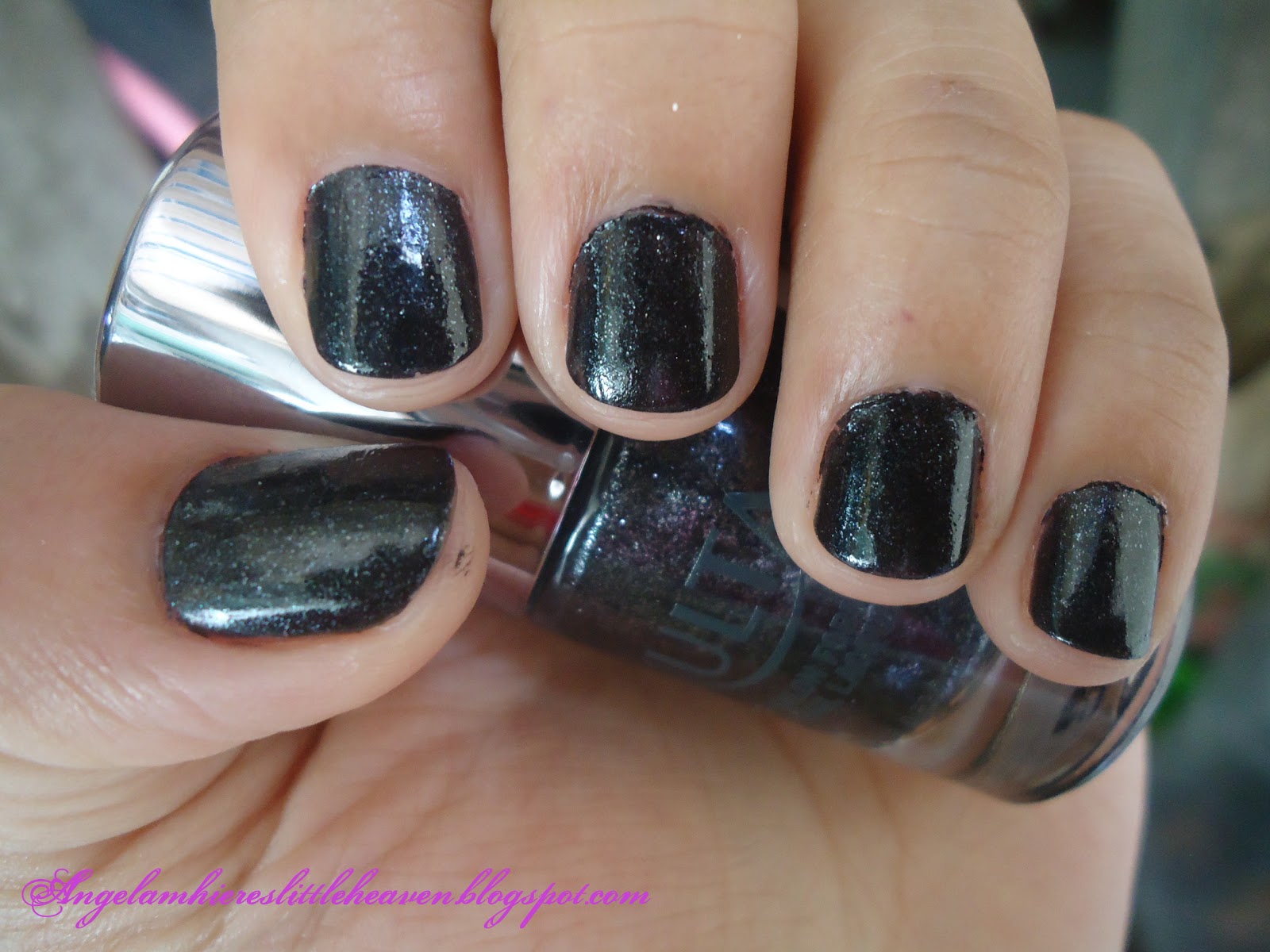 Angelamhiere's Little Heaven Ulta Nail Polish in Little Black Dress