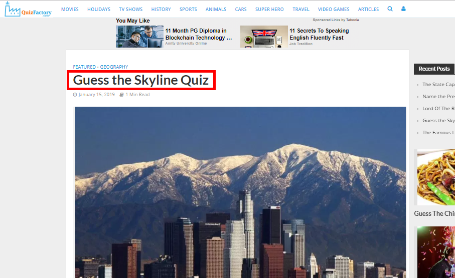 gyldige hierarki web Guess the Skyline Quiz Answers || Quiz Factory ~ Latest Tricks For Earn  Online!!