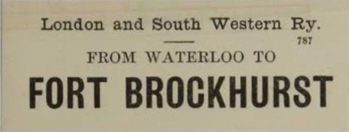 Fort Brockhurst Ticket