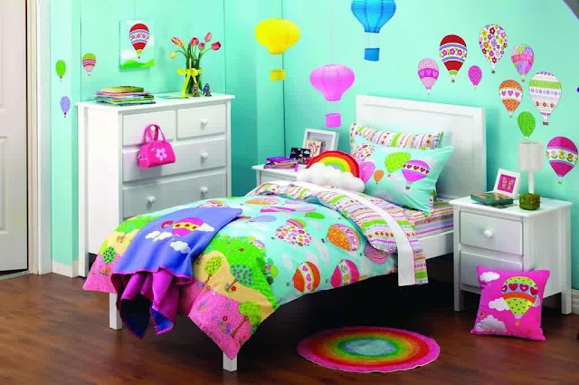 Desain Kamar Tidur Anak Perempuan Minimalis Warna Hijau