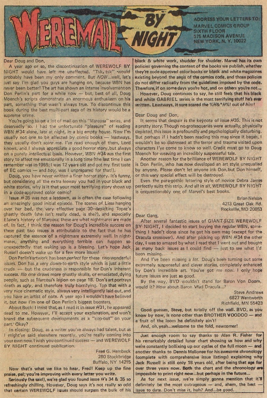 Read online Werewolf by Night (1972) comic -  Issue #39 - 35