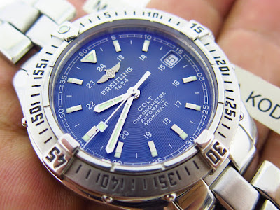 Maximuswatches Jual Beli Jam Tangan Second-Baru Original-Koleksi Jam  Maximus-www.maximuswatches.com: BREITLING COLT CHRONOMETRE 500M / 1650 FT  BLUE DIAL - AUTOMATIC (SOLD)