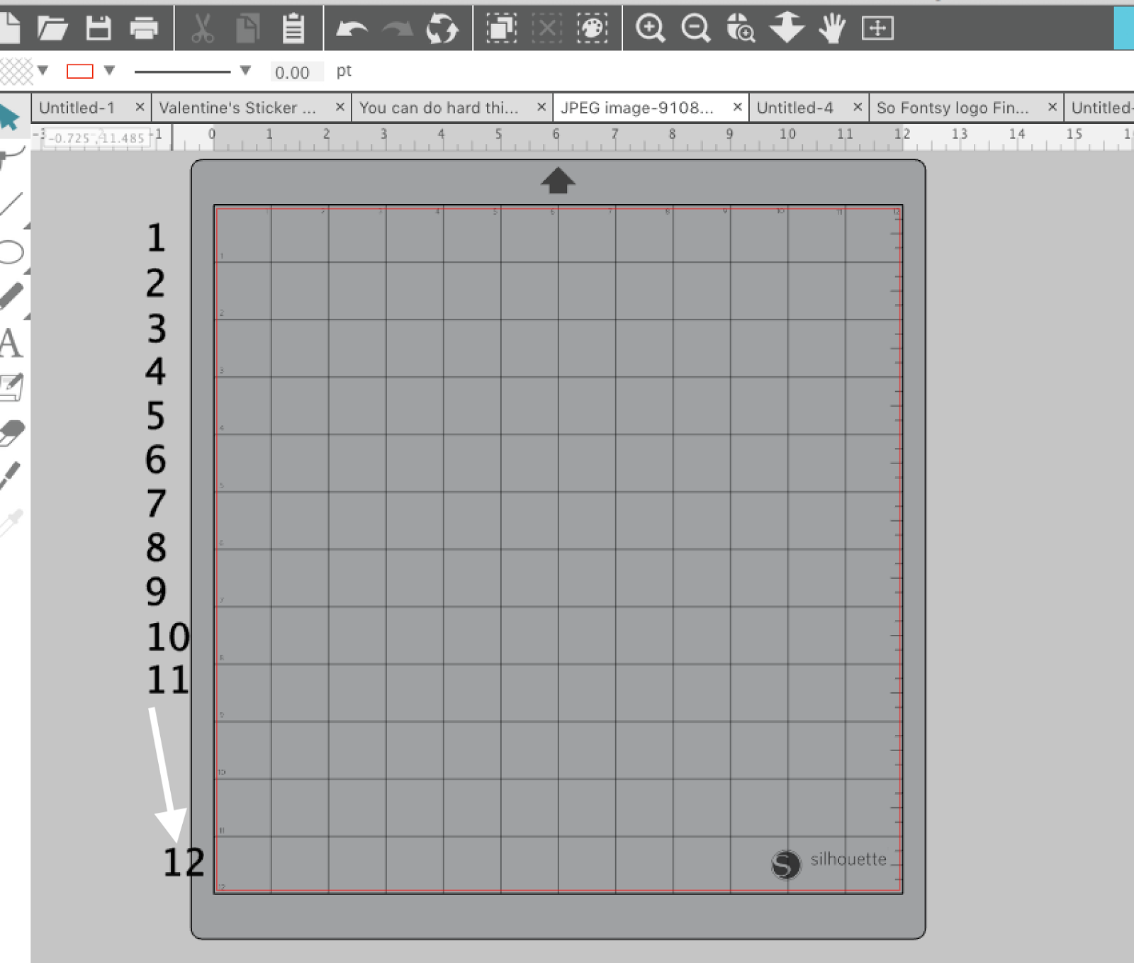 Silhouette Studio Larger Grid Numbers Hack Silhouette School