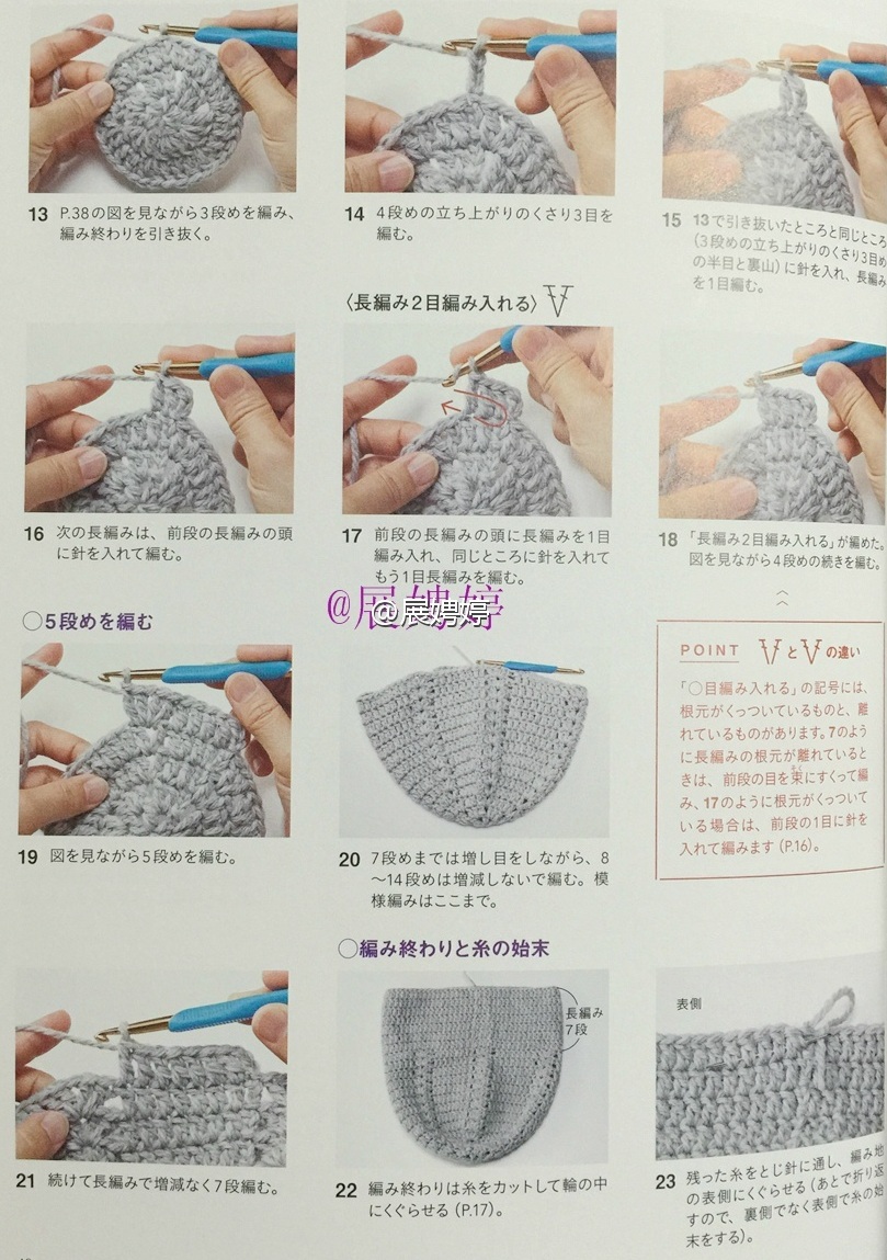 Зимняя шапочка крючком для девочки-подростка. Схема вязания и фото мастер-класс. (3)