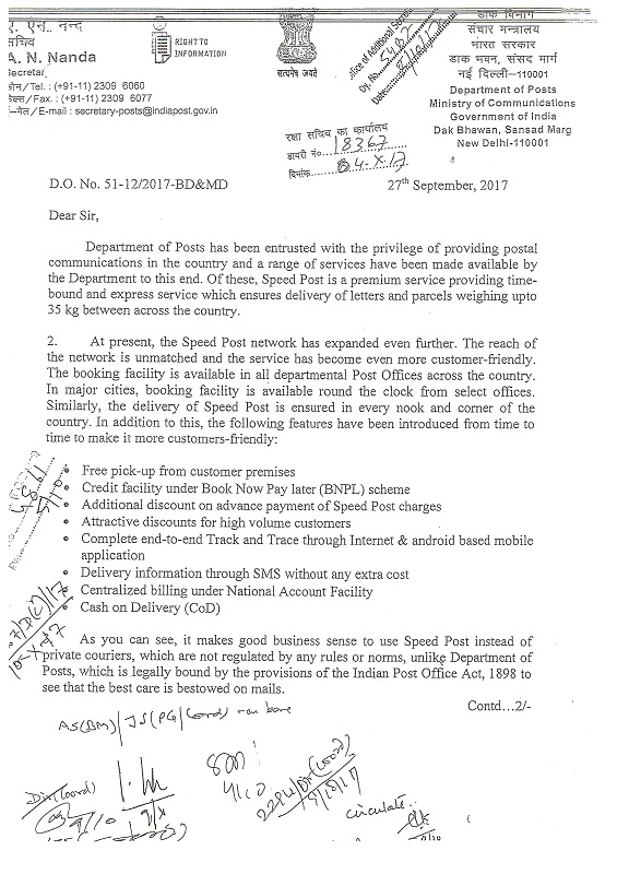 Rules for the provision of postal services Rules for the provision of postal services