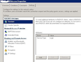 Cisco radius NPS contraints