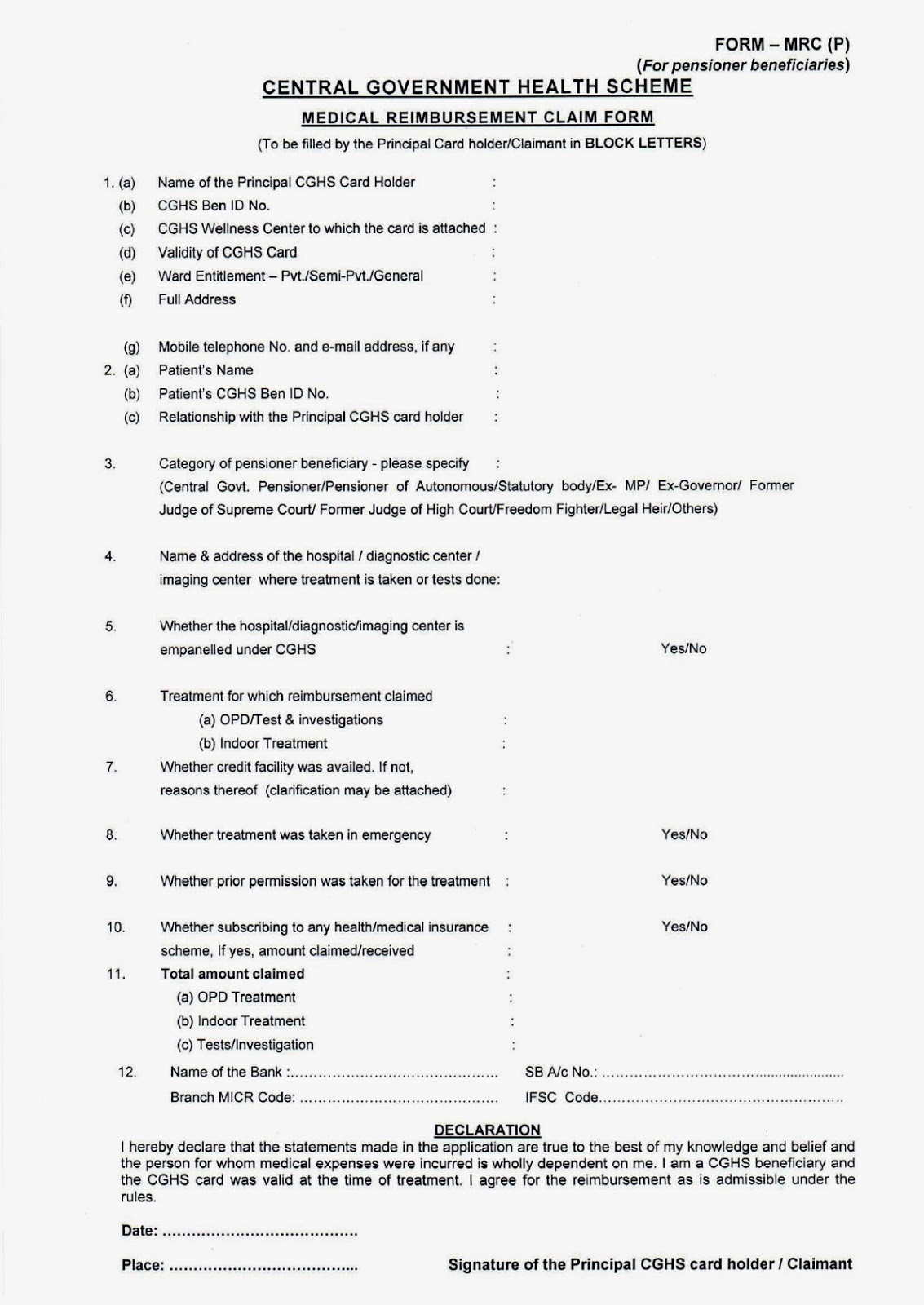 new-medical-reimbursement-claim-mrc-form-for-cghs-beneficiaries