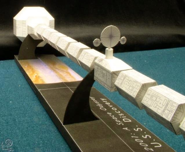 3D DIY Paper Model Kit 2001 A Space Odissey USS Discovery XD-1 Spaceship 60cm 