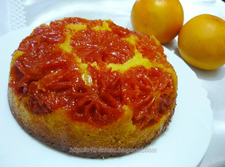 Citra's Home Diary Blood orange upside down pudding