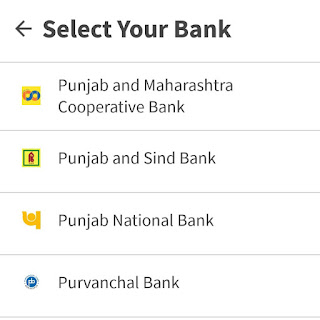Select your bank