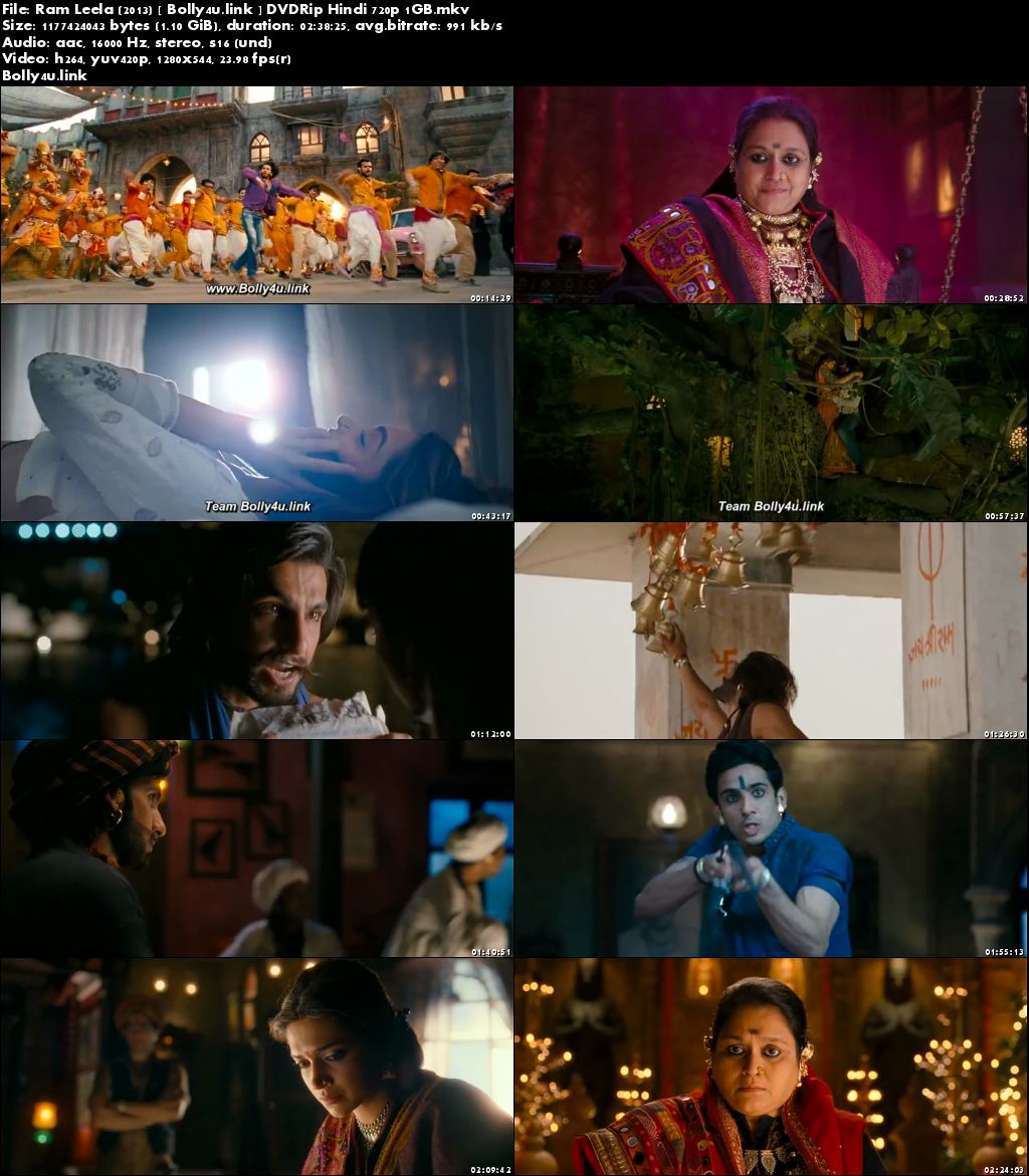 Ram Leela 2013 DVDRip 1Gb Full Hindi Movie Download 720p